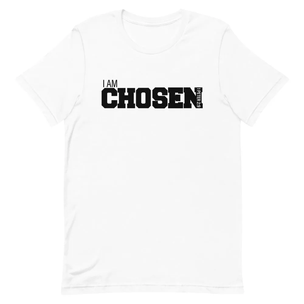 I AM Chosen (White/ Black Short-Sleeve T-Shirt)