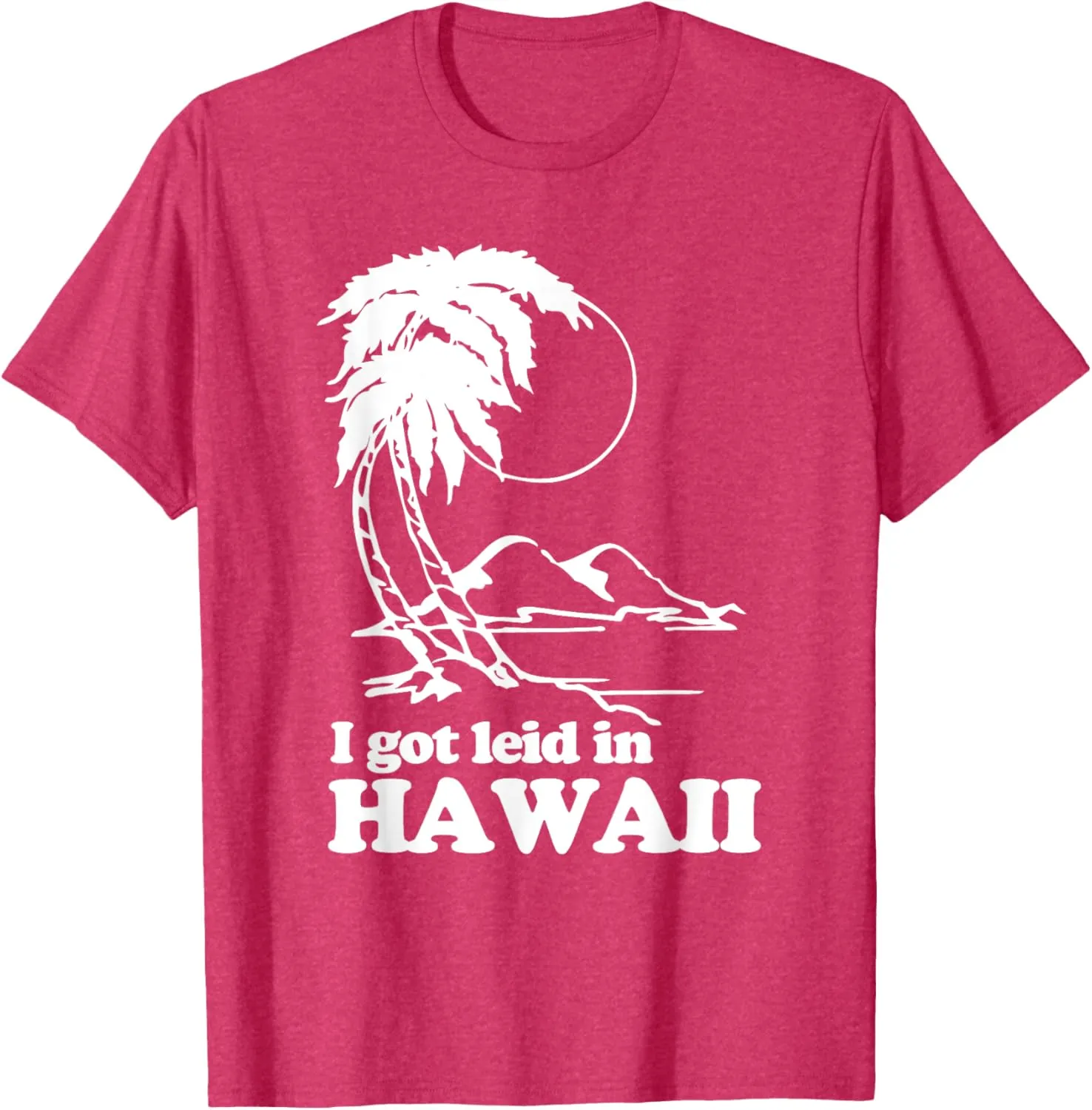I Got Leid In Hawaii T-Shirt funny saying sarcastic Hawaiian T-Shirt