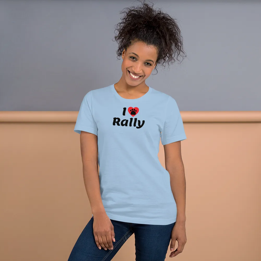 I Heart w/ Paw Rally T-Shirts - Light