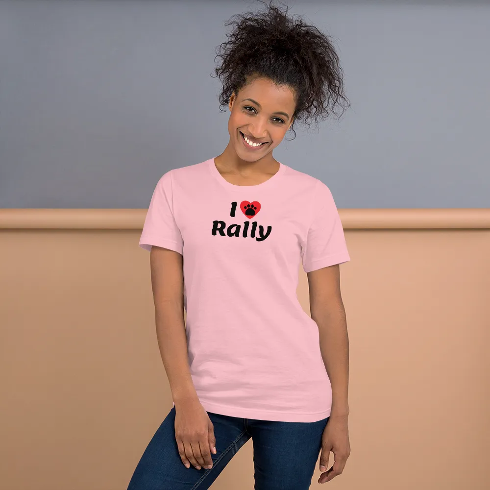 I Heart w/ Paw Rally T-Shirts - Light
