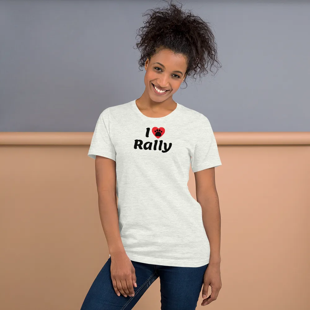 I Heart w/ Paw Rally T-Shirts - Light