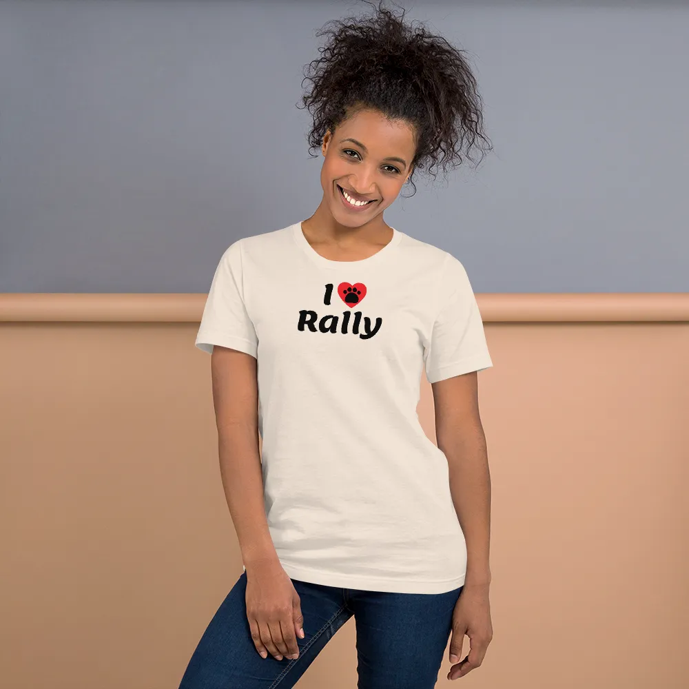 I Heart w/ Paw Rally T-Shirts - Light