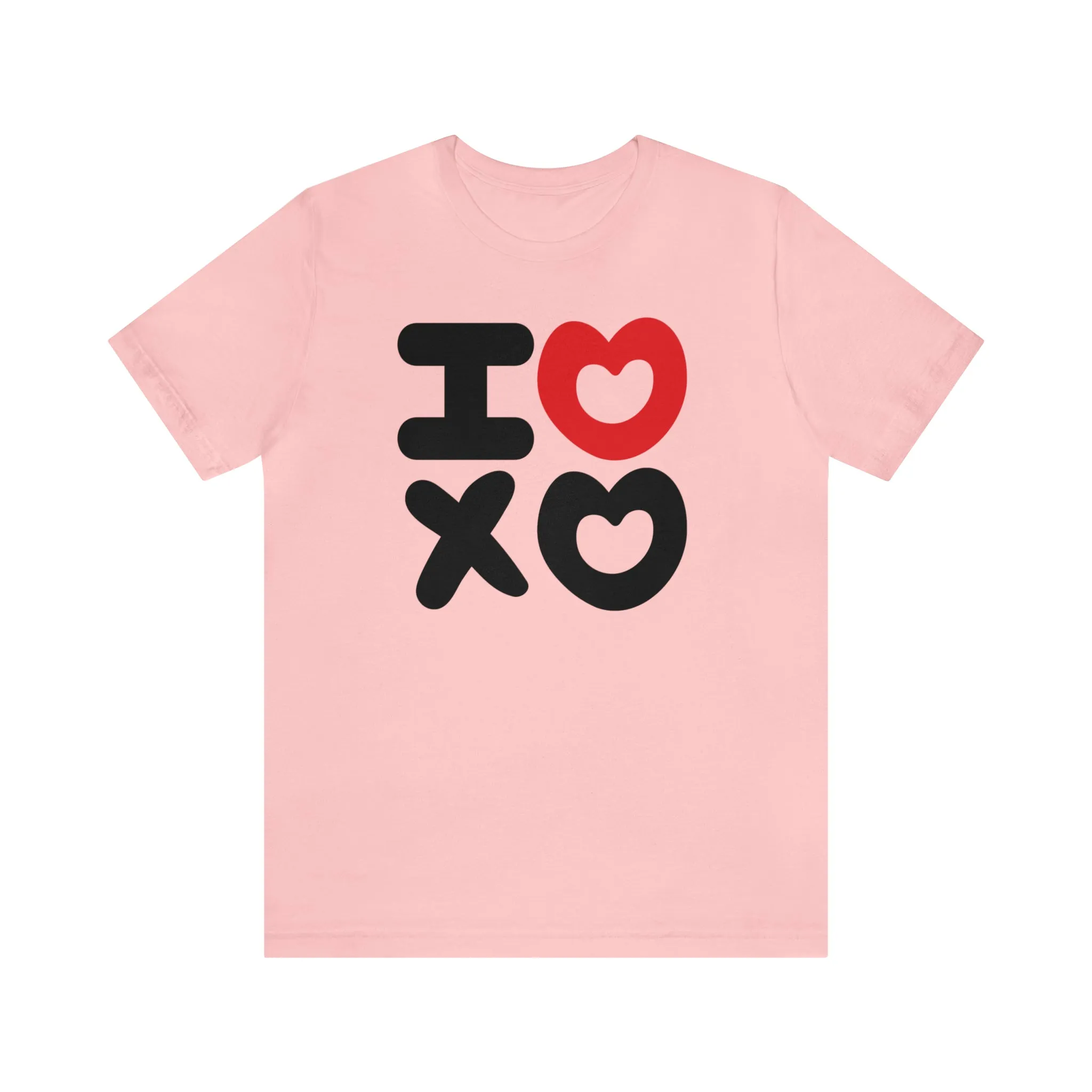 I Love XO Happy Valentine's Day T-Shirt | Sweetheart Love Tee |  Bella Canvas 3001 Unisex |  I Love You Short Sleeve Tshirt