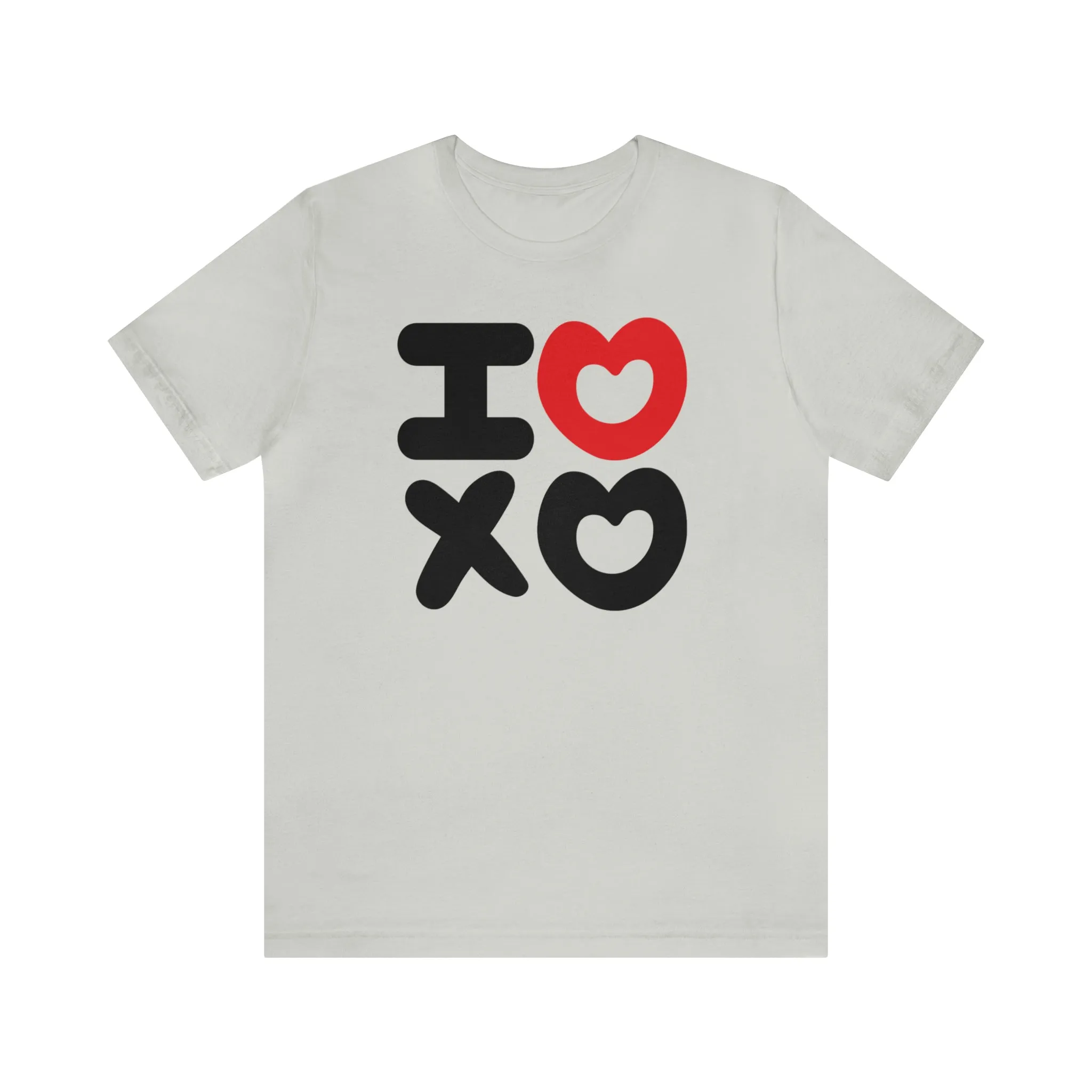 I Love XO Happy Valentine's Day T-Shirt | Sweetheart Love Tee |  Bella Canvas 3001 Unisex |  I Love You Short Sleeve Tshirt