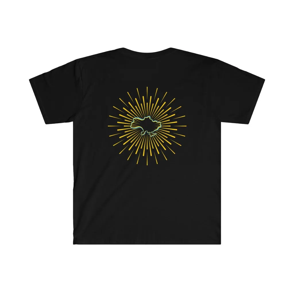 'I Stand With Ukraine' With Blocks Unisex Softstyle T-Shirt