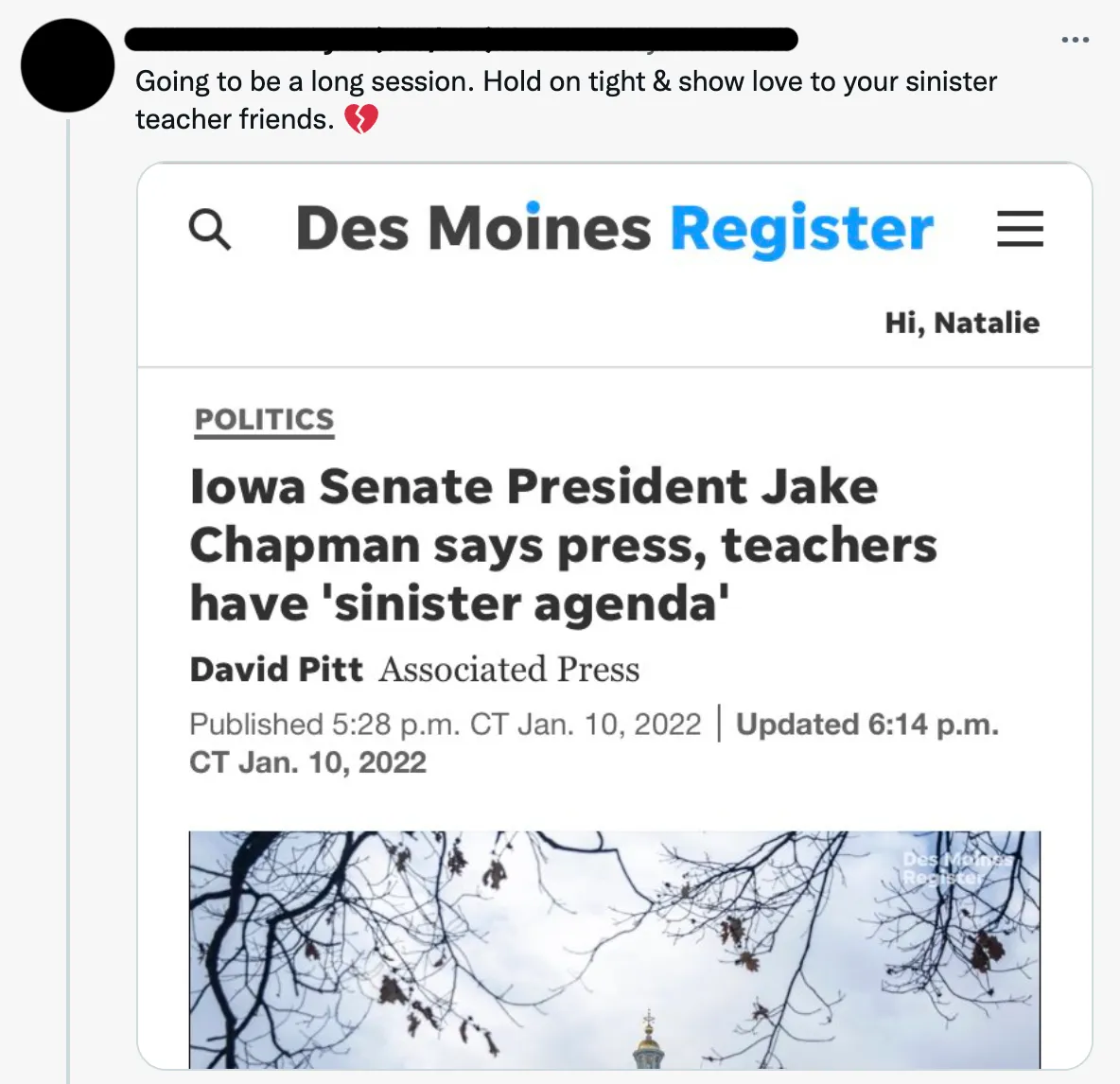 I Support Sinister Teachers