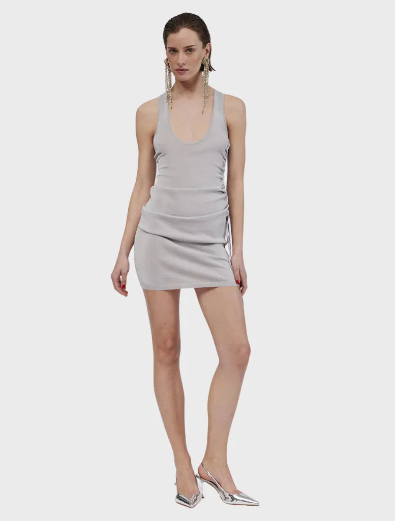 Ibiza  Mini Dress - Silver