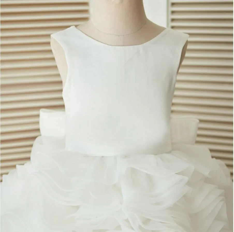 Ivory Online Princess Flower Girl Dresses, Weding Little Girl Dresses with Lace Up Back, FGY0137