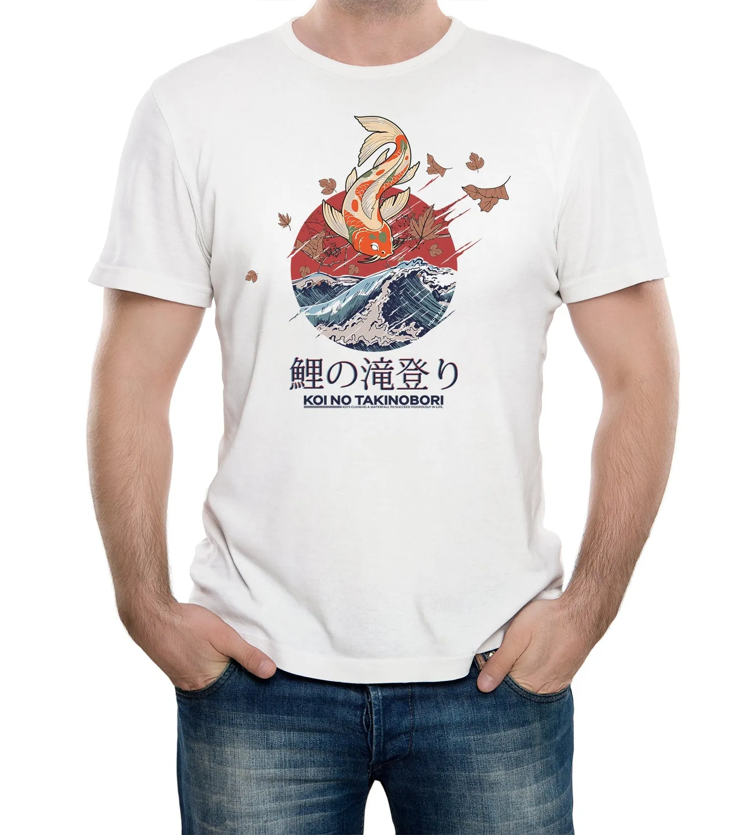 Japanese Koi Carp Mens T-Shirt
