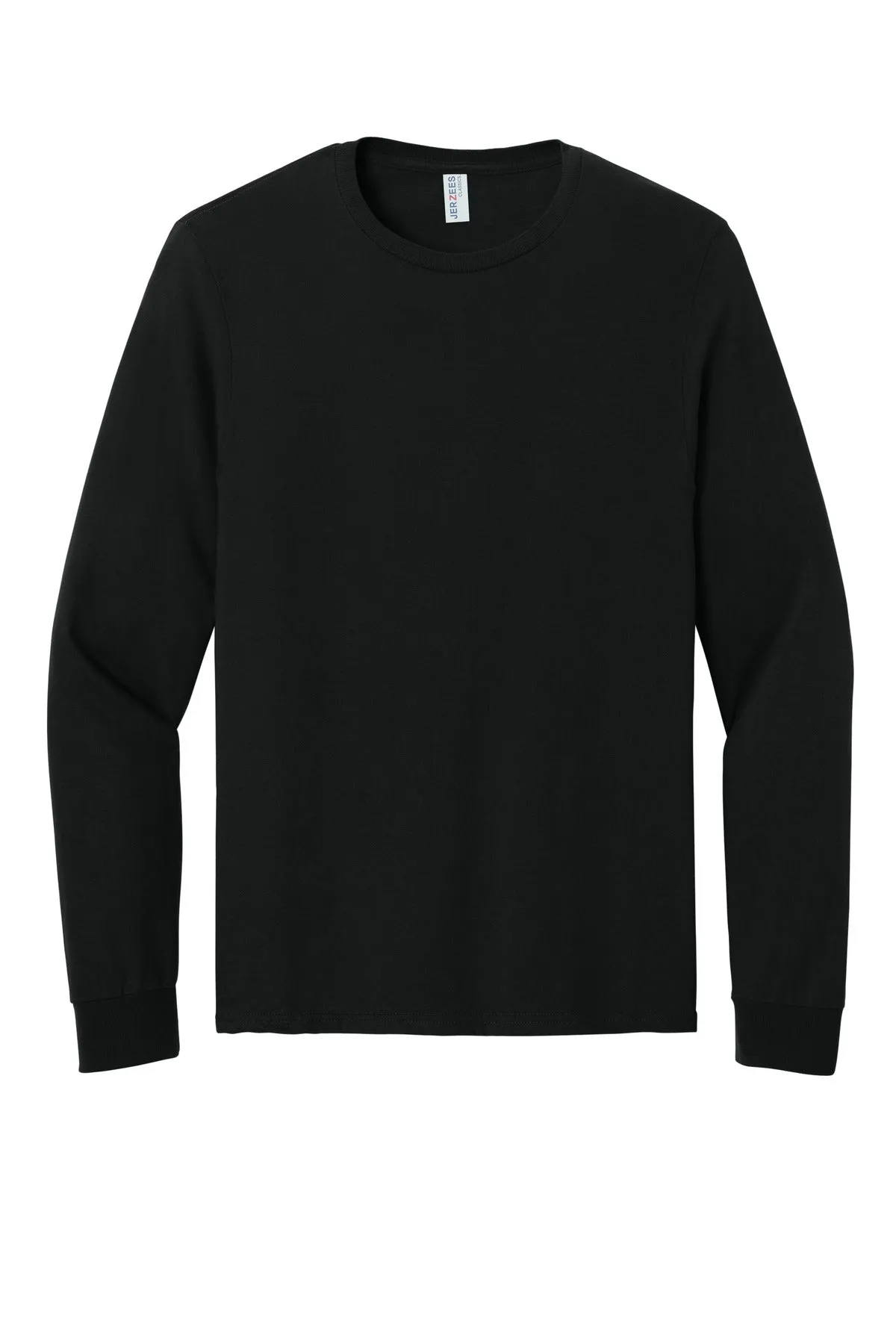 Jerzees Classics Unisex Cotton Long Sleeve T-Shirt 363L Black Ink