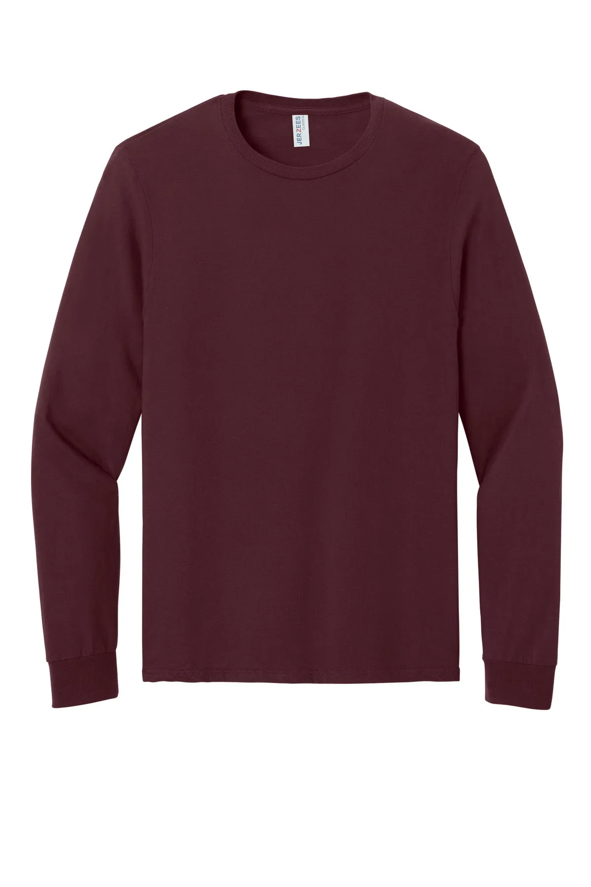 Jerzees Classics Unisex Cotton Long Sleeve T-Shirt 363L Maroon
