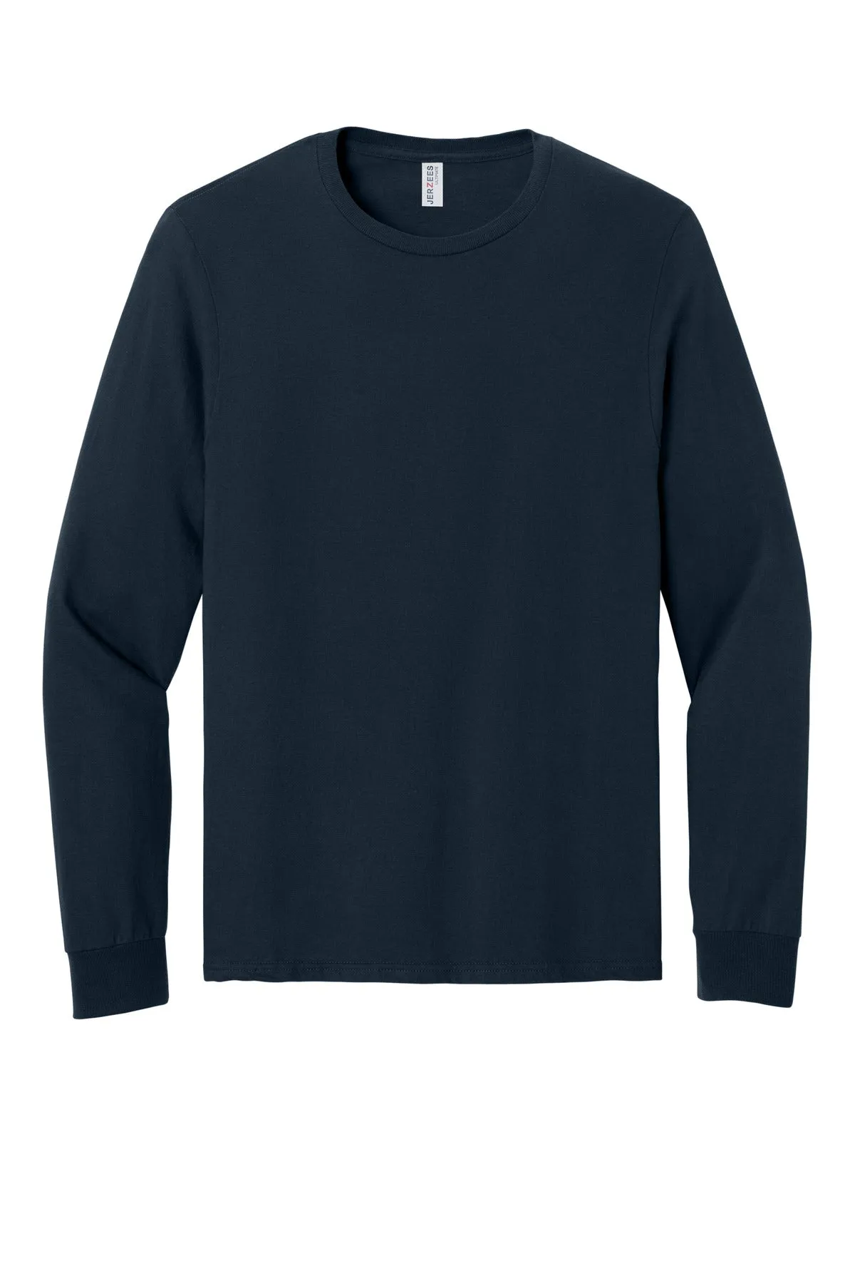 Jerzees Ultimate Unisex Ring Spun Long Sleeve T-Shirt IC46L J. Navy