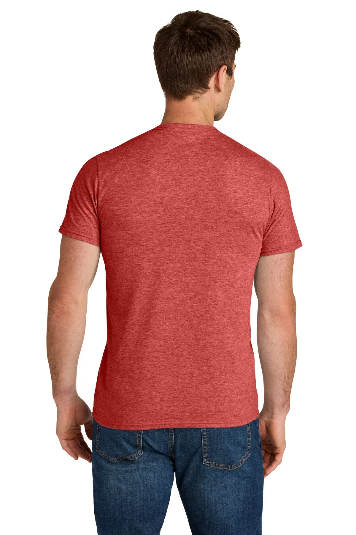 Jerzees Ultimate Unisex Ring Spun T-Shirt IC46M Fiery Red Heather