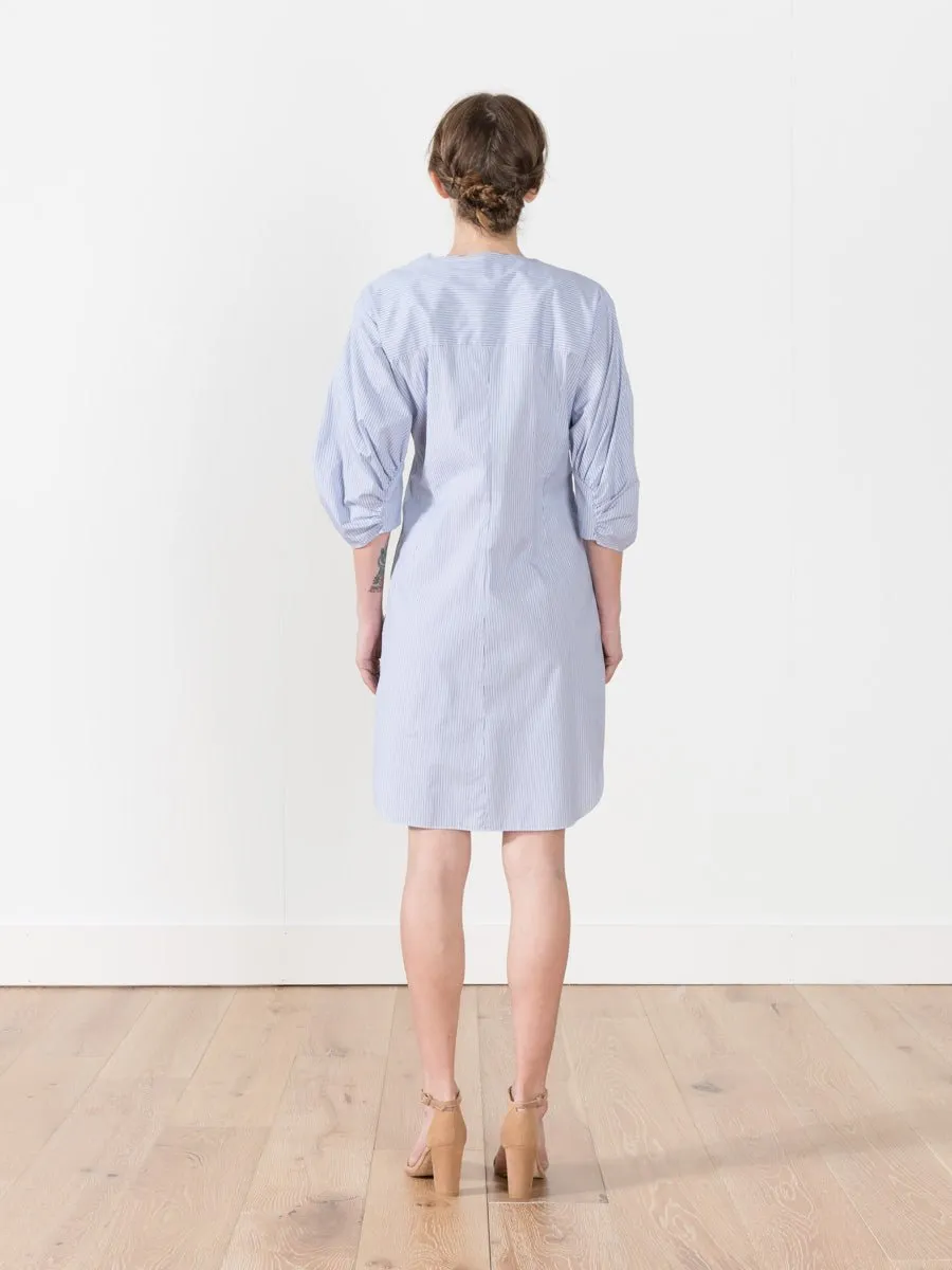 jones asymmetrical shirt dress