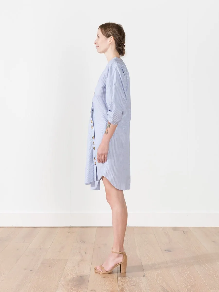 jones asymmetrical shirt dress