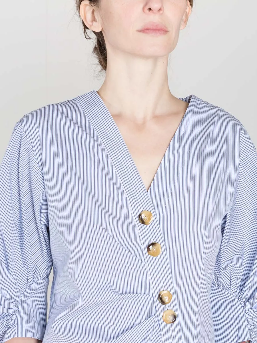jones asymmetrical shirt dress