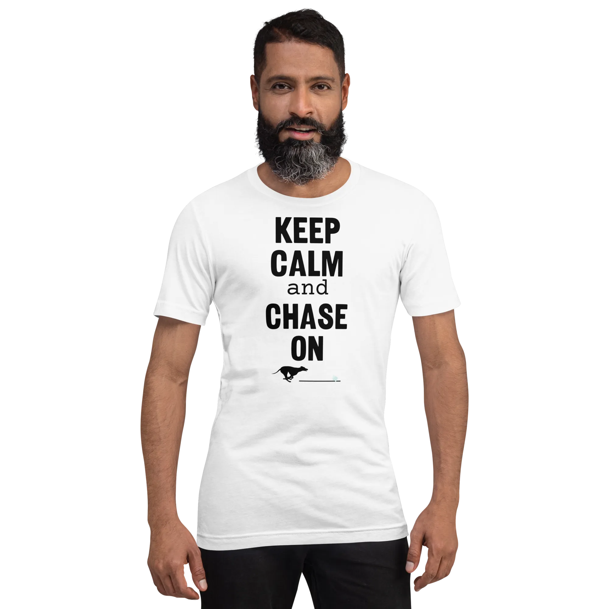 Keep Calm & Chase On Fast CAT T-Shirts - Light