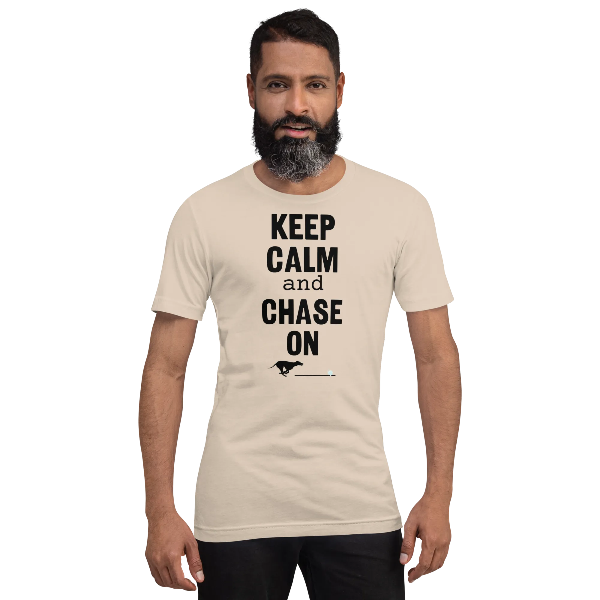 Keep Calm & Chase On Fast CAT T-Shirts - Light