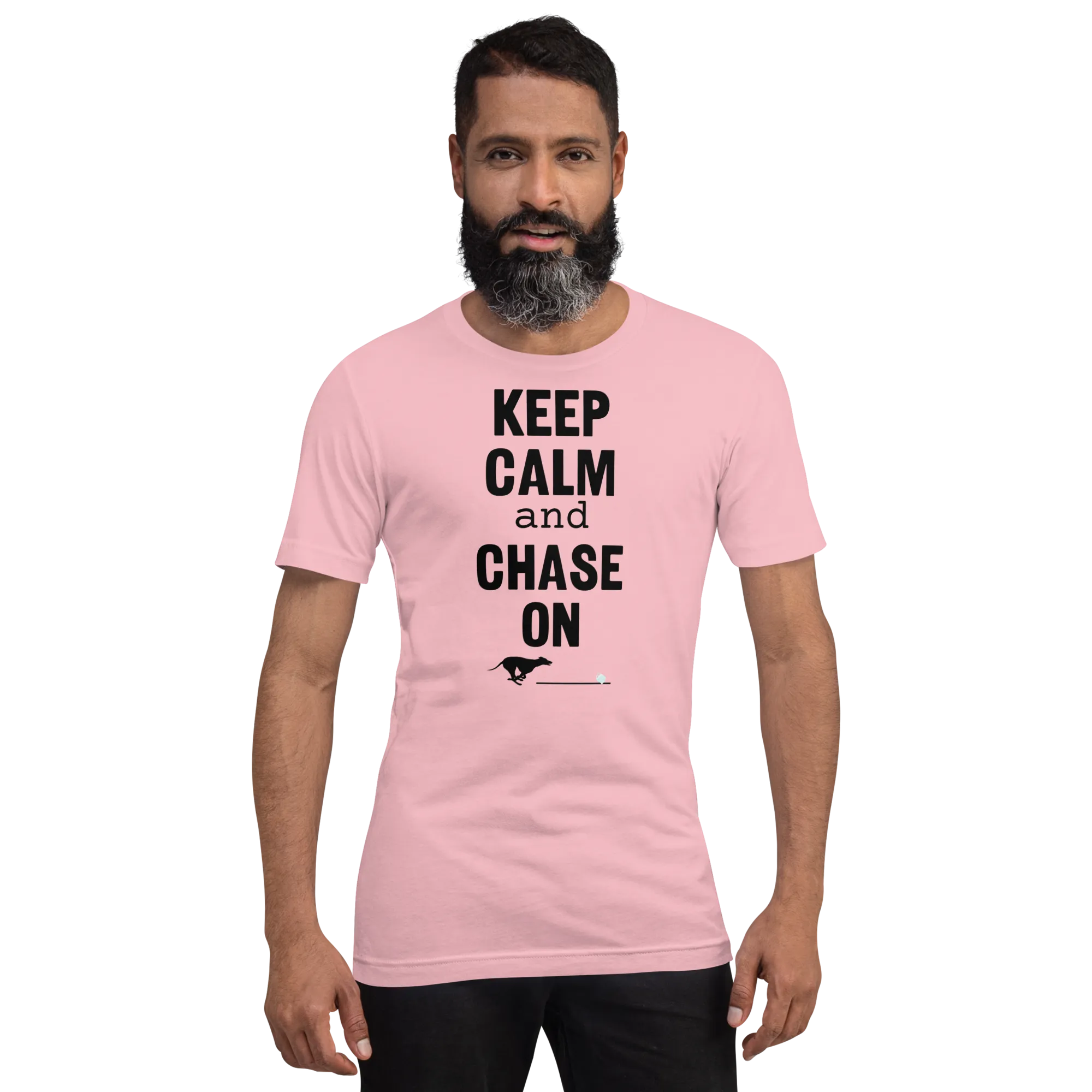 Keep Calm & Chase On Fast CAT T-Shirts - Light