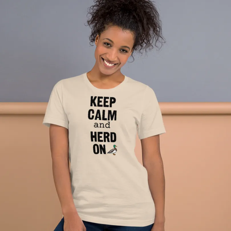 Keep Calm & Duck Herd On T-Shirts - Light
