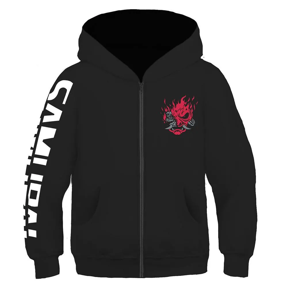 Kids Cyberpunk 2077 Pullover Hoodies Sweatshirt Cosplay Casual Coat Streetwear