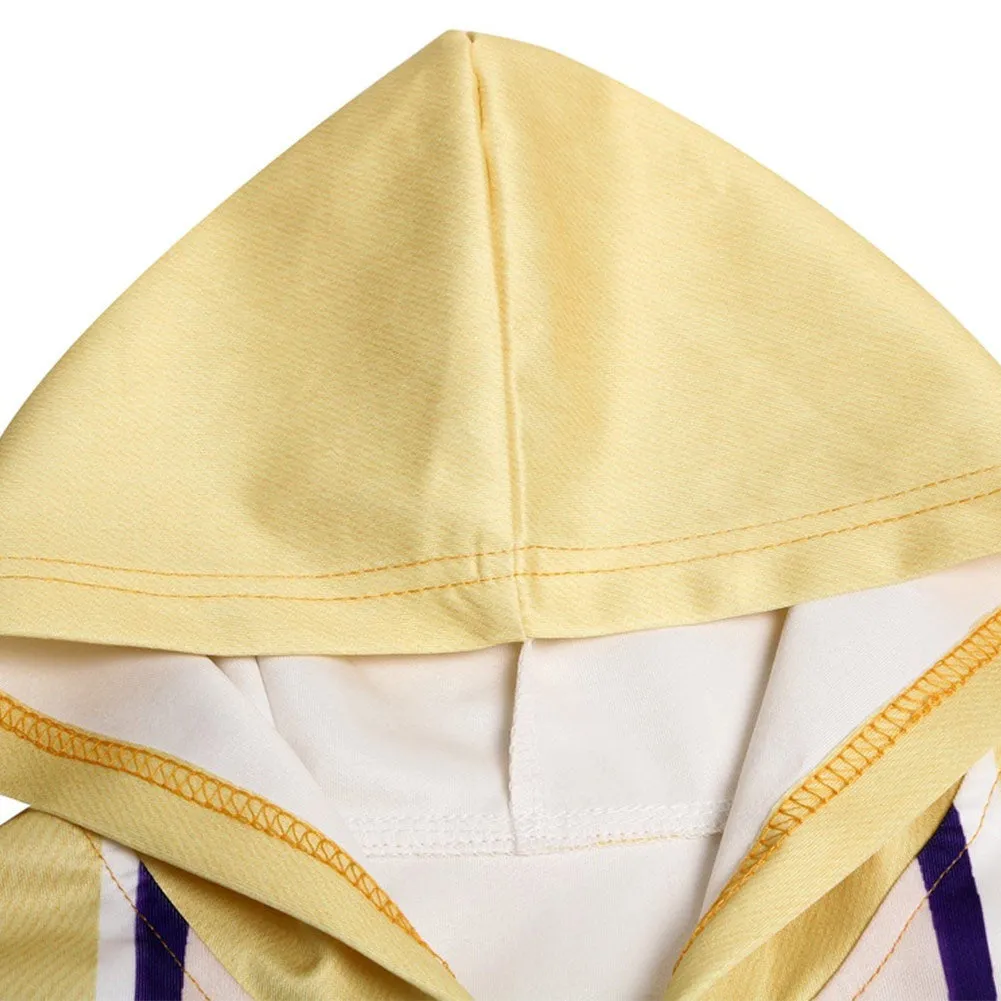 Kids Frozen2 Princess Anna Hoodies Yellow Zip Up Sweatshirt