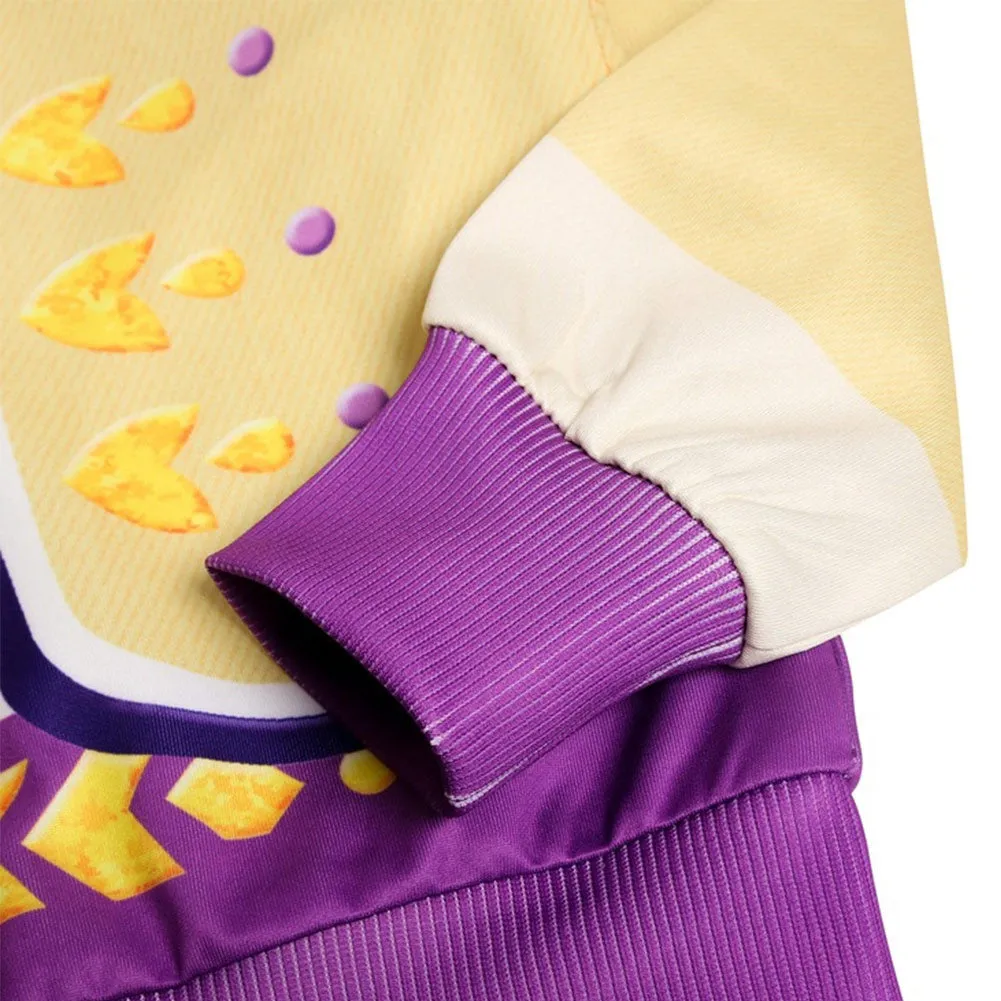 Kids Frozen2 Princess Anna Hoodies Yellow Zip Up Sweatshirt