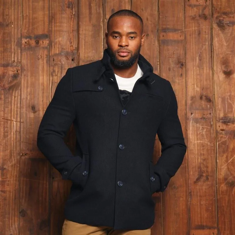 Kingsley Heath Houghton Wool Coat - Midnight