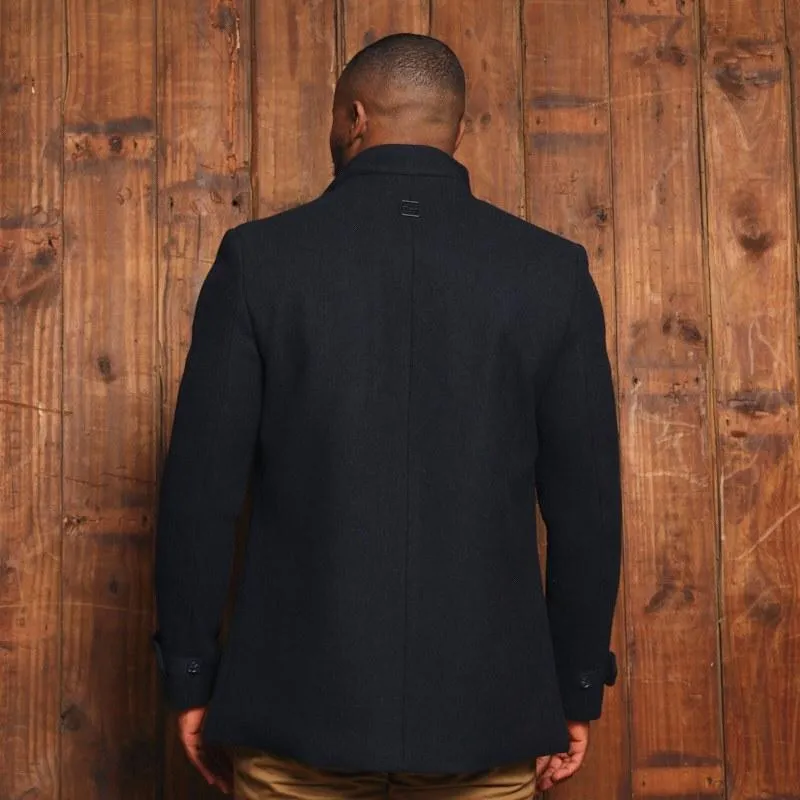 Kingsley Heath Houghton Wool Coat - Midnight