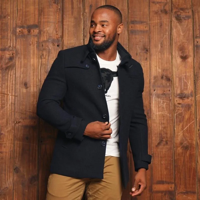 Kingsley Heath Houghton Wool Coat - Midnight