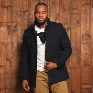 Kingsley Heath Houghton Wool Coat - Midnight