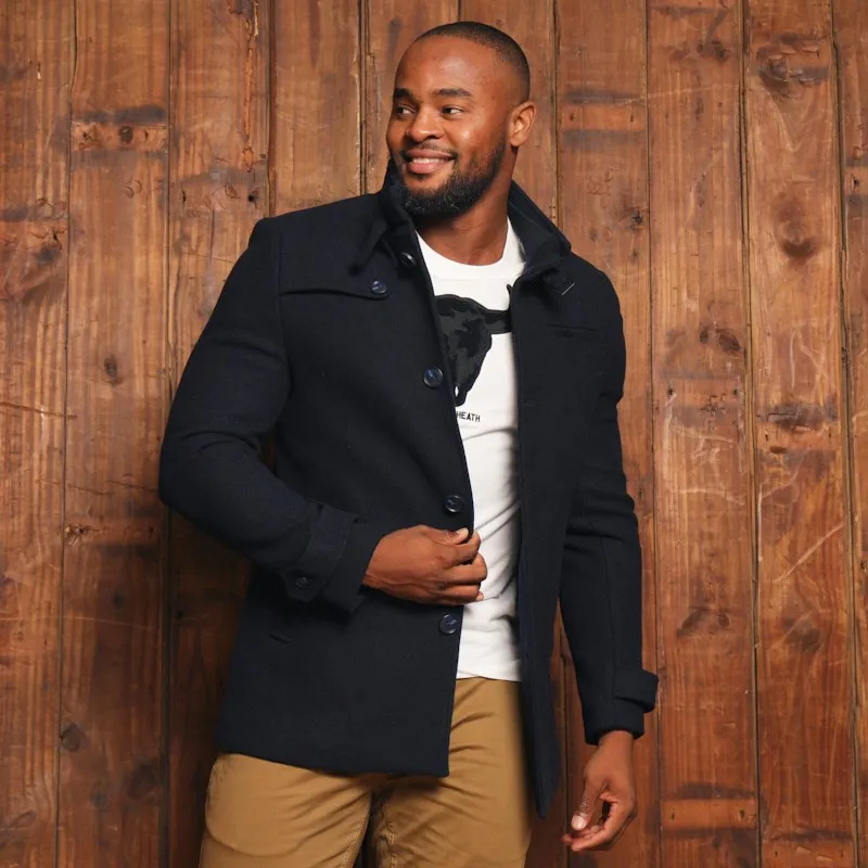 Kingsley Heath Houghton Wool Coat - Midnight