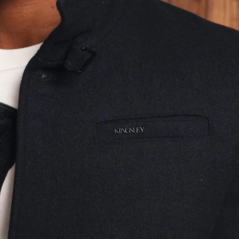 Kingsley Heath Houghton Wool Coat - Midnight