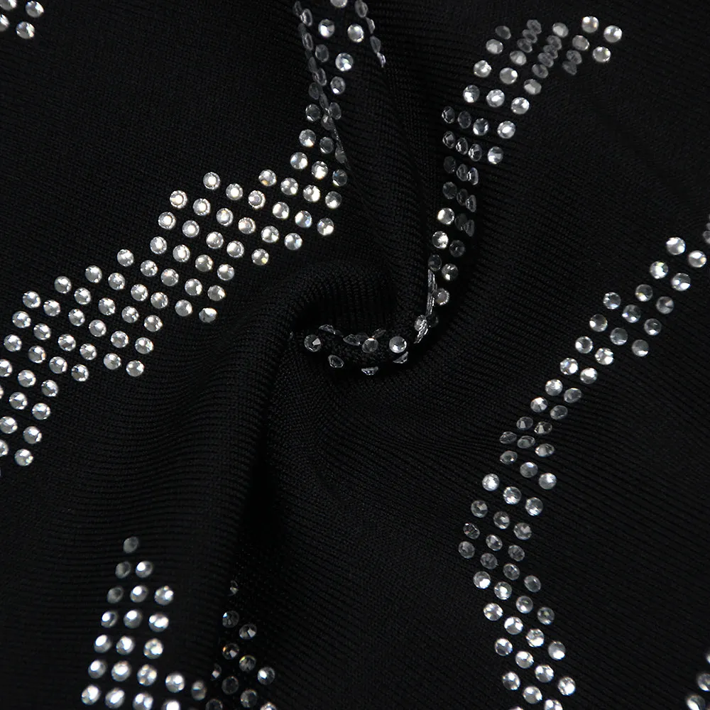 KNIT CRYSTAL MINI DRESS