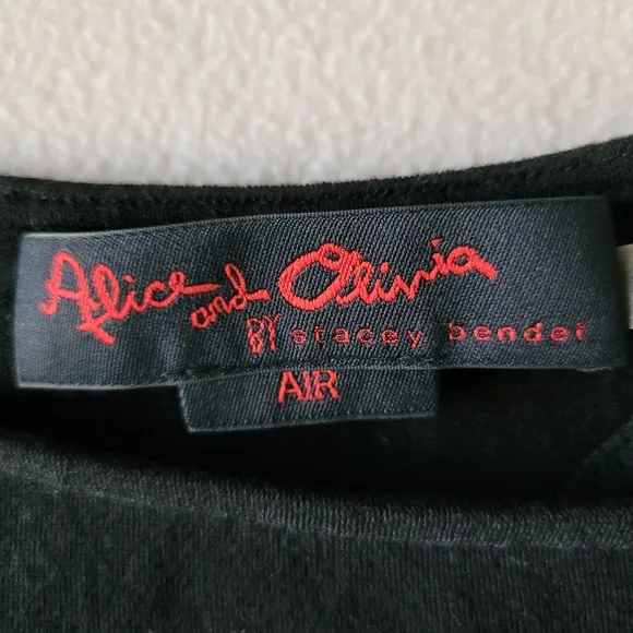 Lamb leather Alice and Olivia Lightweight Sweater, Size Large Oversized