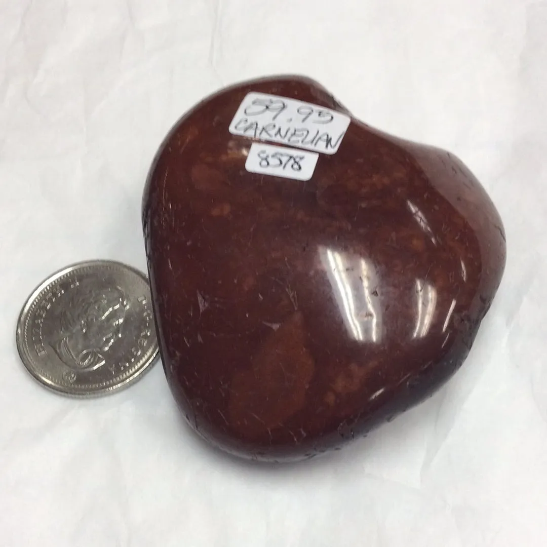 Large Carnelian Tumbled Stone