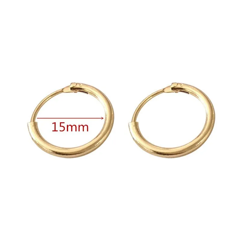Large Smooth Circle Hoop Earrings