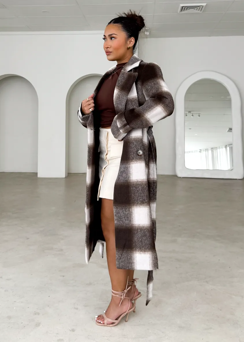 Laterro Coat - Espresso Check
