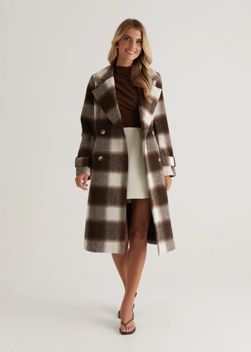 Laterro Coat - Espresso Check