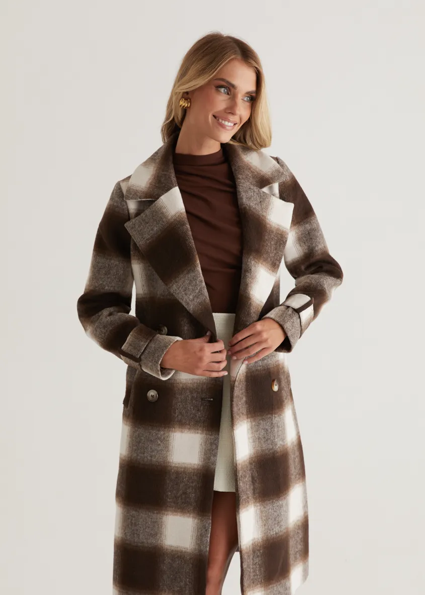 Laterro Coat - Espresso Check