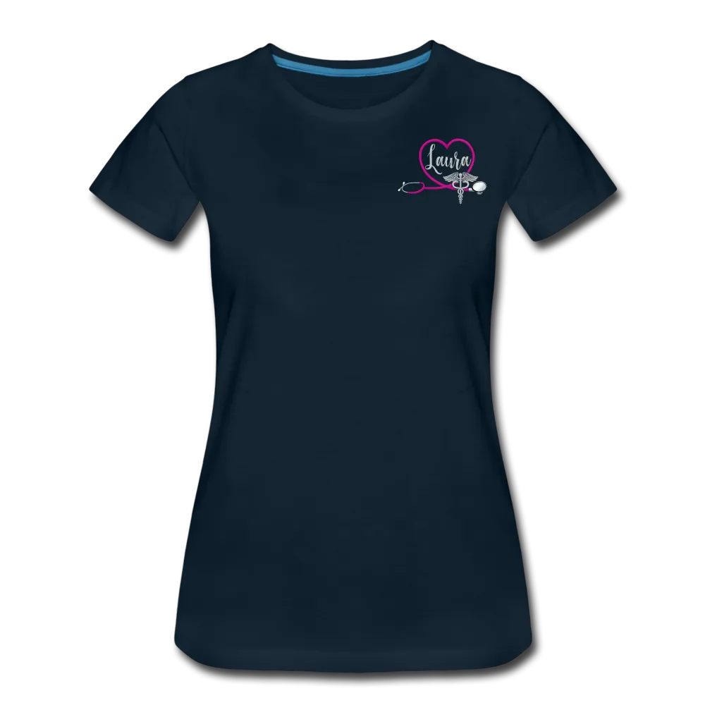 Laura Nurse Practitioner Flag Women’s Premium T-Shirt