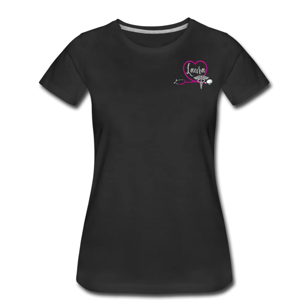 Laura Nurse Practitioner Flag Women’s Premium T-Shirt