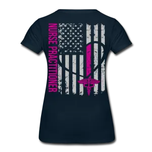 Laura Nurse Practitioner Flag Women’s Premium T-Shirt