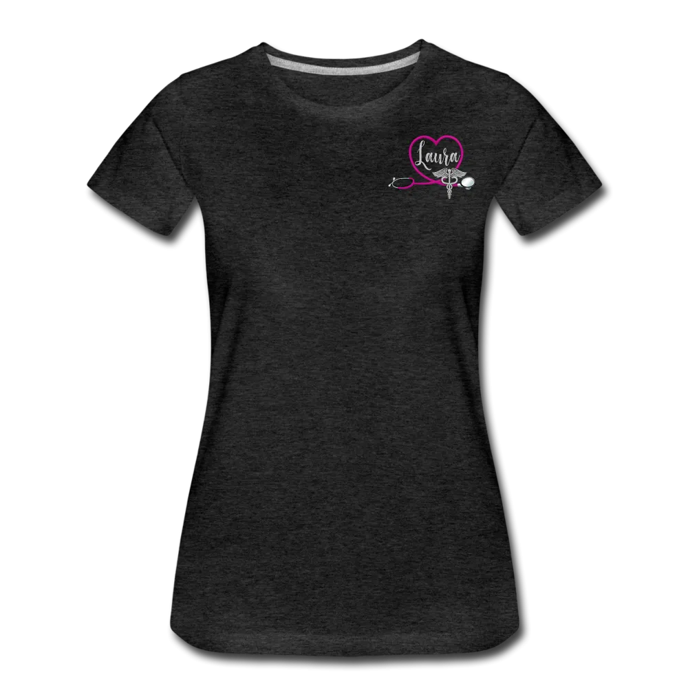 Laura Nurse Practitioner Flag Women’s Premium T-Shirt