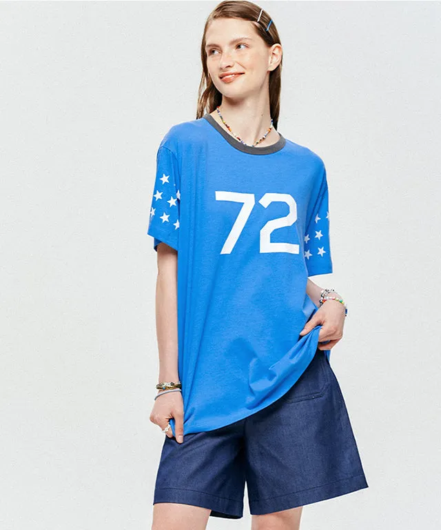 LE SONNET 72 Stars T-shirts - Blue