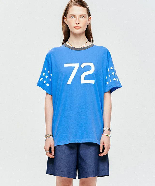 LE SONNET 72 Stars T-shirts - Blue