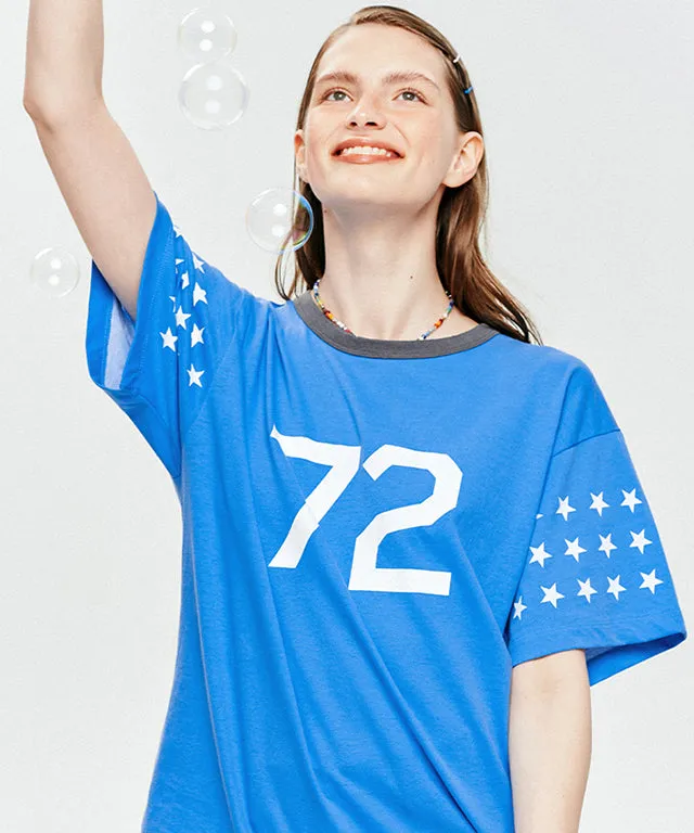 LE SONNET 72 Stars T-shirts - Blue