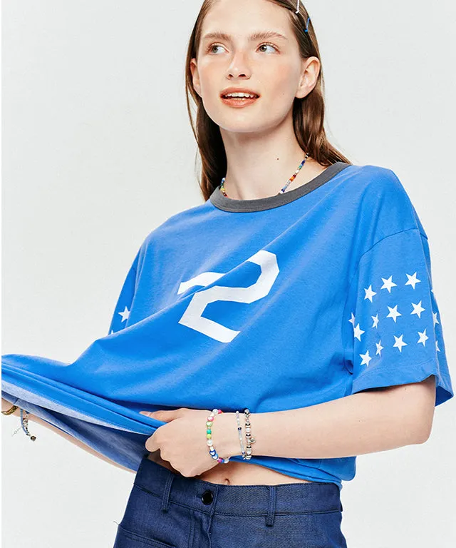 LE SONNET 72 Stars T-shirts - Blue