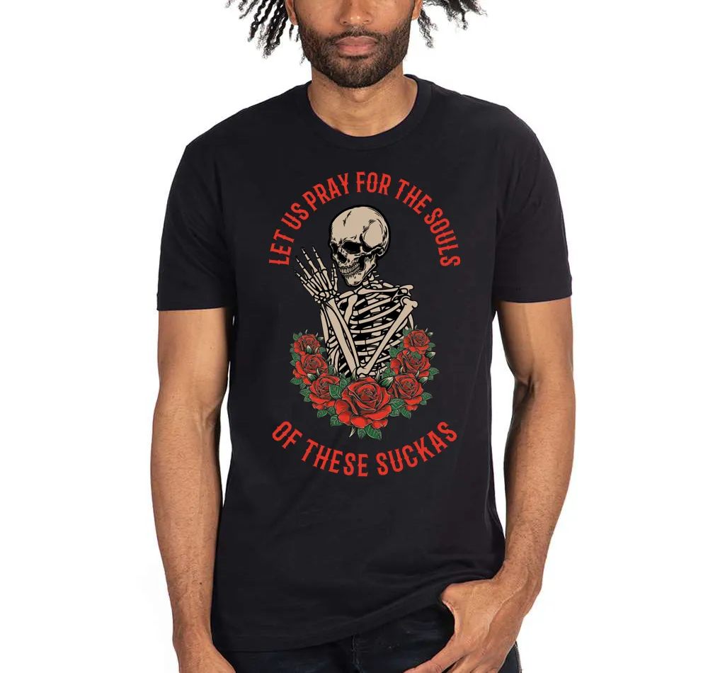 Let us Pray - T Shirt - Black