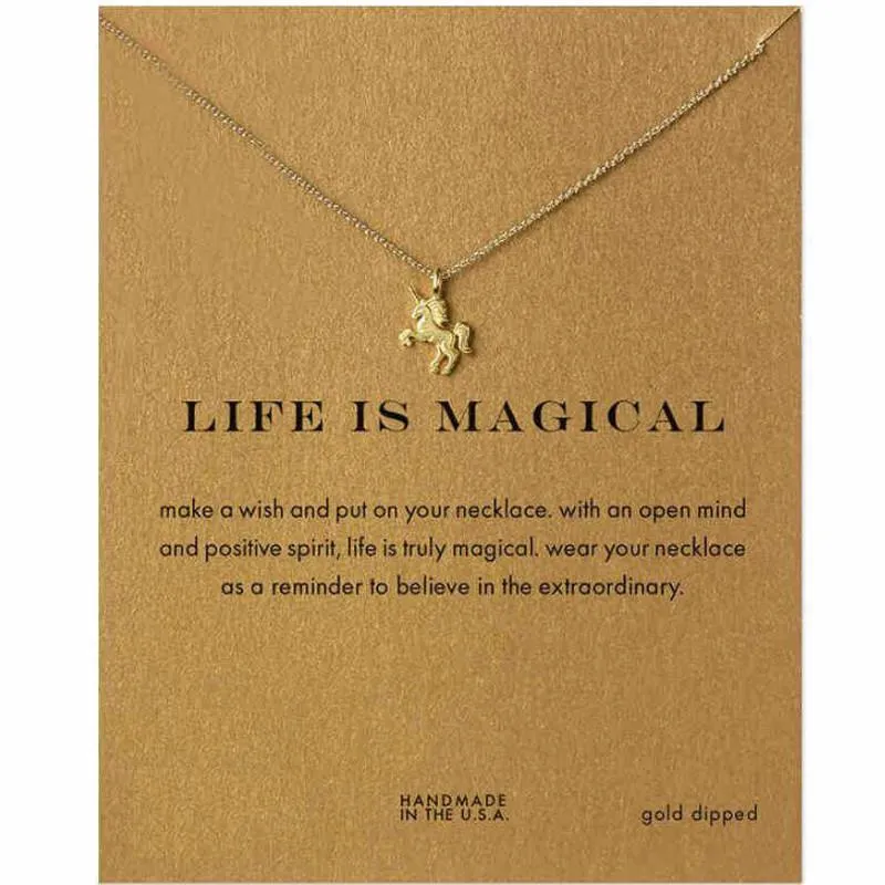 Life is Magical Unicorn Pendant - Priority Shipping